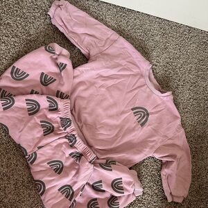 Indy and Pippa 3T Rainbow Sweat Set
